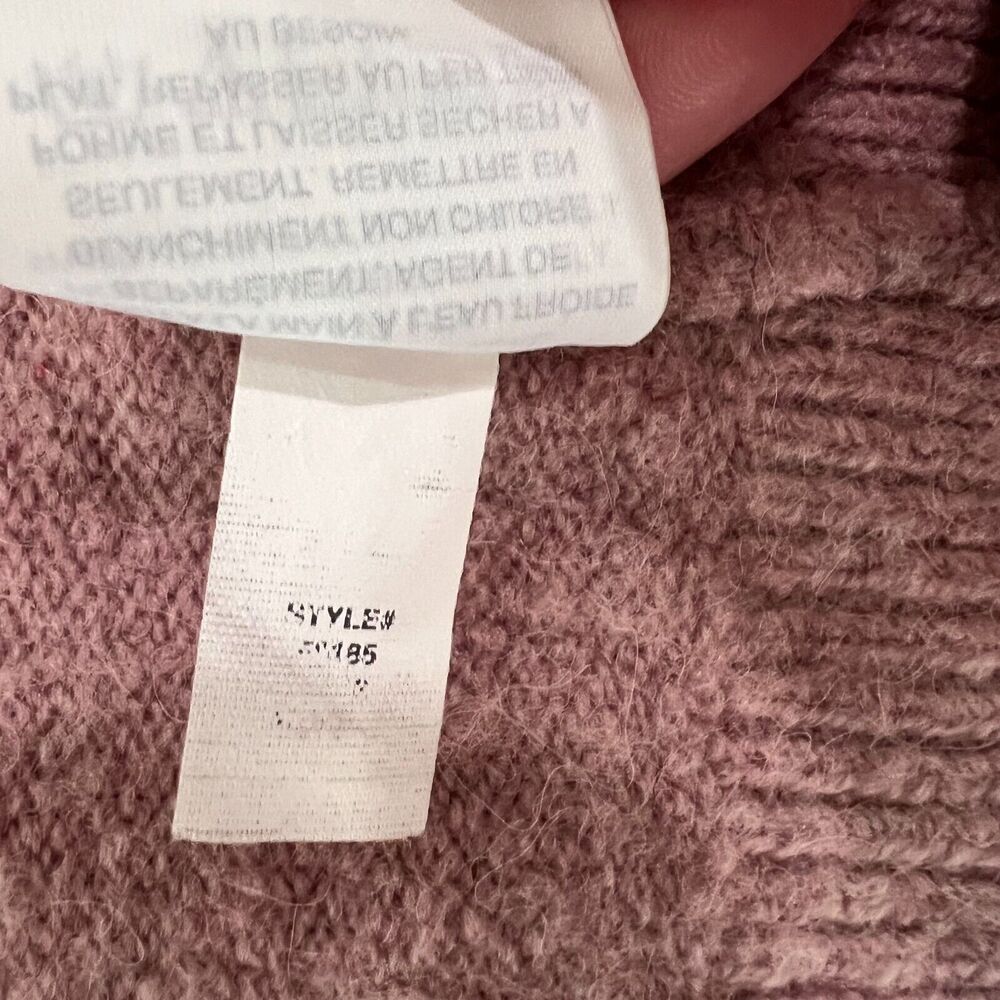 Madewell Womens Cozy Walker Cardigan Small Pink Wool Alpaca Open Front Neutral - Picture 5 of 7